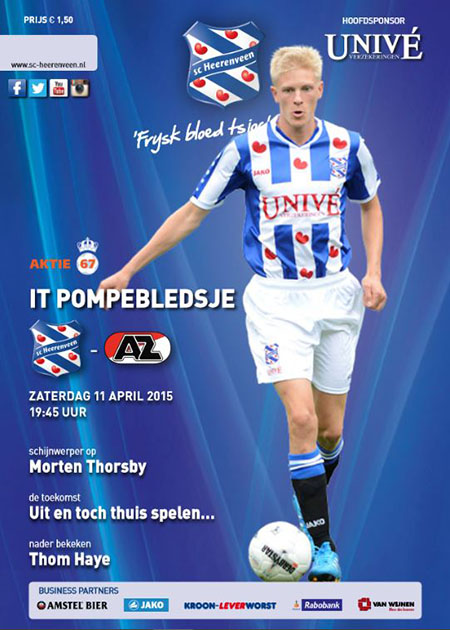 AZ Programma 11-apr-2015 Heerenveen uit